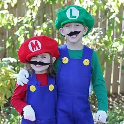 Super Mario-dräkt Luigi-hatt Mario Halloween-dräkt kepsremmar><noscript><img width=
