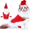 Super Söt Husdjurs Julkappor Set om 2 - Justerbar Tomteluva -> Dräkter