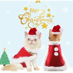 Super Söt Husdjurs Julkappor Set om 2 - Justerbar Tomteluva -><noscript><img width=