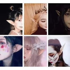 Het rea Supererbjudande till lågt pris! 10 Par Fe-älvöron, Latex Fe-älvöron, Cosplay-öron-glad><noscript><img width=