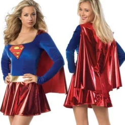 Supergirl TV-serie Kostym Klänning Rollspel Cosplay Party Maskerad Outfit Set för Kvinnor L> Dräkter