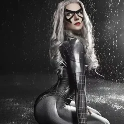 Superhjälte Cosply Kostym För Spindel Kvinnor Hlloween Jul Tight 3D Bodysuit XS 155><noscript><img width=