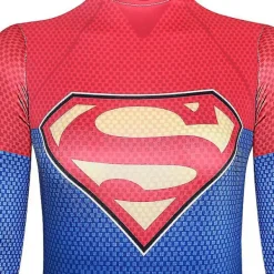 LAIQIANKUA Superhjälte Supergirl Cosplay Dräkt Halloween Zentai Kappkostym För Barn Vuxen><noscript><img width=