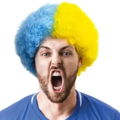 Sweden Quickstyle Supporter Peruk /Gul Maskerad one size> Peruker