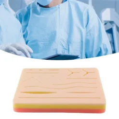 Sutureövningspad Återanvändbar Imitation Hud Silikon Träningspraktik Sår Hud Kit för Student><noscript><img width=