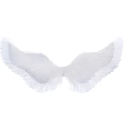 Jettbuying Svalaform Vita ängelfjädervingar med resårband för 1(60*45cm)><noscript><img width=
