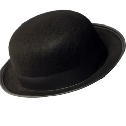 Svart Bowlerhatt Magikerhatt Klä upp Kostymtillbehör för Män Vuxen Maskeradfest> Huvudbonader
