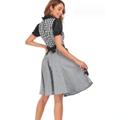 Svart Dirndl-klänning för dam för München Oktoberfest-firande[JSR] 2XL><noscript><img width=