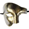 (Svart Guld) Vintage Maskerad Mask Phantom of the Opera Ett Öga> Masker