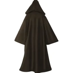 Svart kappa med huva för vuxna och barn, unisex vampyrkappa, Darth Vader-dräkt, halloweenkostym, häxkappa, jediklänning, lång kappa för halloween><noscript><img width=