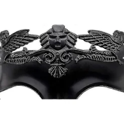 Svart Maskeradmask för Män - Romersk Grekisk Mytologi Ventiansk Mask Halloween Cosplay Karneval><noscript><img width=