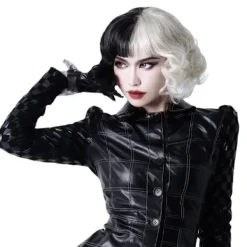 Svart och vit häxa Kuira COS peruk vibrato med varor Europa><noscript><img width=