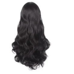 Svart peruk set för lockigt hår, festivalfest kan använda peruk set, svart peruk><noscript><img width=