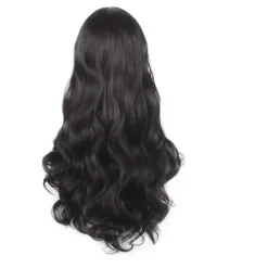 Svart peruk set för lockigt hår, festivalfest kan använda peruk set, bla><noscript><img width=