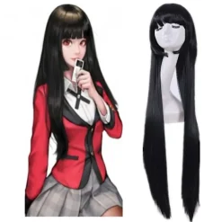 Svart peruk, svart peruk, lång svart peruk, svart peruk, svart peruk> Peruker