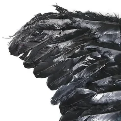 FMYSJ Svarta Ängelvingar för Vuxna - 80x40cm - Svart Fjäder Vinge - Kostymvingar - Stora Ängelvingar (FMY)><noscript><img width=