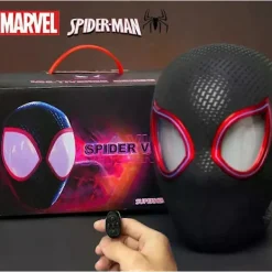 SWMarvel Mascara Miles Spiderman Huvudbonad Cosplay Rörliga Ögon Elektronisk Mask Spindelmannen 1:1 Fjärrkontroll Leksaker För Vuxna Present Ryggsäck | Fyndiq> Masker