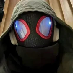 SWMarvel Mascara Miles Spiderman Huvudbonad Cosplay Rörliga Ögon Elektronisk Mask Spindelmannen 1:1 Fjärrkontroll Leksaker För Vuxna Present Ryggsäck | Fyndiq><noscript><img width=