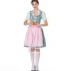 s-3xl Dam Oktoberfest Kostym Tysk Dirndl Klänning Kostym Klänning Bayersk Karneval Party Klänning (S Grön)> Dräkter