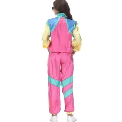 80-/90-tal Retro träningsoverall, Shell Suit Festklänning Kostym -b M><noscript><img width=