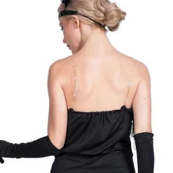 20-talets Retro Kvinnor Sexig Svart Flapper Klänning Cosplay Halloween Kostym Vuxen Modern Dam Karneval Bal Maskeradklänning S><noscript><img width=