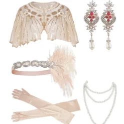 Holocky 1920-tals Flapper-accessoarer Gatsby Kostymtillbehör Set> Tillbehör