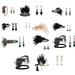 1920-tals lapper-kostym Pannband Halsband Handskar Armband Gatsby M Onesize Onesize><noscript><img width=