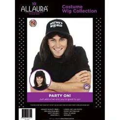 80-tals heavy metal rockperuk med hatt-kostymset. Herrkläder W><noscript><img width=