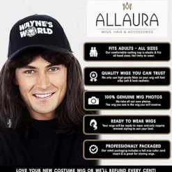 80-tals heavy metal rockperuk med hatt-kostymset. Herrkläder W><noscript><img width=