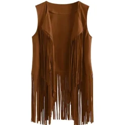 70-tals Hippie Party Retro Kostym Tofs Väst+Byxor+Sjal Kostym Hippie><noscript><img width=