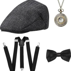 1920-tals Maskeradkläder för Män - Gangster Gatsby Kostymset med Tillbehör> Tillbehör