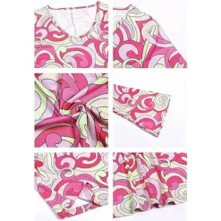 60-tals 70-tals Disco Outfit Hippie Kostym Kvinnor, 1970-tals Stil Kläder Klänning Fredsmärke Tillbehör Smycken Halloween L><noscript><img width=