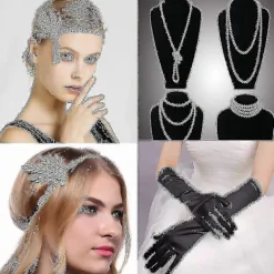 1920-tals Tillbehör Kostym Damset> Tillbehör