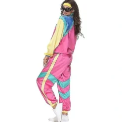 80-tals/90-tals Retro Träningsdräkt, Shell Jumpsuit Party Kostym Män MAN M><noscript><img width=