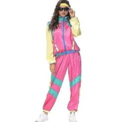 80-tals/90-tals Retro Träningsdräkt, Shell Jumpsuit Party Kostym Män MAN M> Dräkter