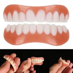 Tandproteser, övre och nedre käktandproteser, naturliga och bekväma, skyddar tänder och återfår 2 st> Tillbehör