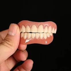 Tandproteser, övre och nedre käktandproteser, naturliga och bekväma, skyddar tänder och återfår 2 st><noscript><img width=