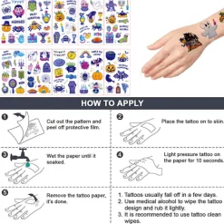 Tatuering barn, Halloween tatueringar, vattenfast barn><noscript><img width=