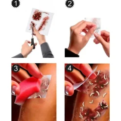 FIESTAS GUIRCA Tatueringstabell med sår och maskar><noscript><img width=