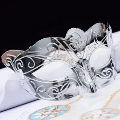 tectake Venetianska mask, enfärgad ögonmask för maskerad, 1> Masker