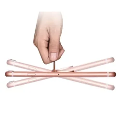 Telefonringhållare, Ultratunn 360° Roterande Fingergrepp Ringhållare Kompatibel med Magnetisk Bilhållare för iPhone Samsung Galaxy (Roséguld)-FA-><noscript><img width=