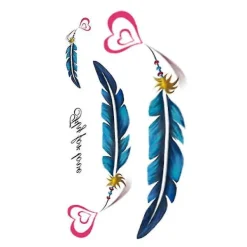 Temporary Tattoo Sticker For Men Women Waterproof Removable Body Art Stickers> Smink
