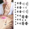Temporary Tattoo Sticker For Men Women Waterproof Removable Body Art Stickers> Smink