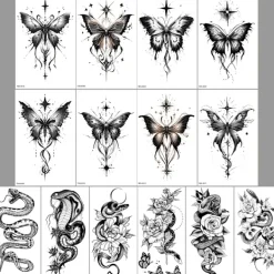 INF Temporära Vattentäta Tatueringar, 14-pack Orm> Smink