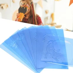 Återanvändbara PET Ansiktsmålningsstenciler för Halloween Julfest><noscript><img width=