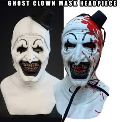 Terrifier 2 Art The lown Mask osplay Kostymer Halloween Mask> Masker