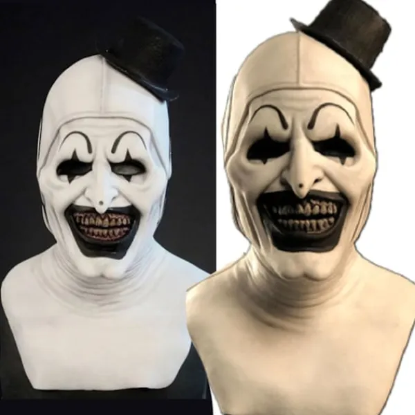 FMYSJ Terrifier 2 Art the Clown Skräckmask Halloweenfest Maskerad Horrormasker (FMY)> Masker