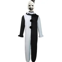 Terrifier 2 Joker Costume For Kids Adult Halloween Terrifier 2 Joker Cosplay Jumpsuit Mask -a> Dräkter