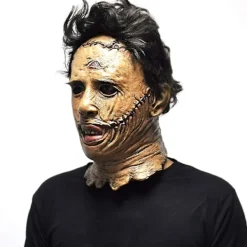 Texas Chainsaw Massacre Leatherface Mask Latex Läskig Film Halloween Cosplay Kostym Fest Evenemang Rekvisita Leksaker Karnevalsmask (FMY)> Masker