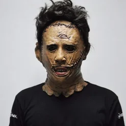 Texas Chainsaw Massacre Leatherface Mask Latex Läskig Film Halloween Cosplay Kostym Fest Evenemang Rekvisita Leksaker Karnevalsmask (FMY)> Masker